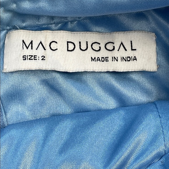 NWT Mac Duggal 6080 Sample Sequin Ombre Purple Blue Maxi Halter Dress Sz 2 - Picture 7 of 13